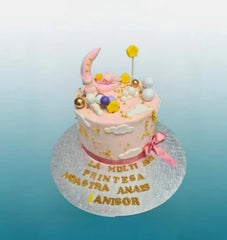 Sapphire and gold cake