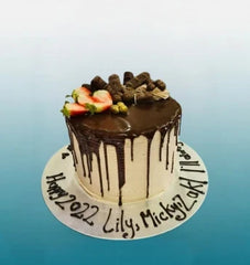 Floral tower cake